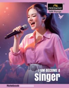 Singer Theme 144 Pages Center Staple Soft Cover School Notebook