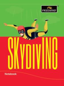 Skydiving Theme 184 Pages School Notebook