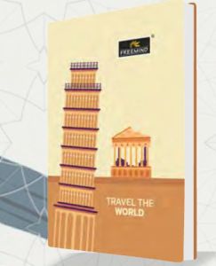 Travel The World 160 Pages Executive Hard Cover Notebook