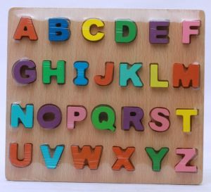 Wooden Alphabet Letter Puzzle Board