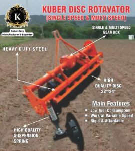 Kuber Single Speed and Multi Speed Disc Rotavator