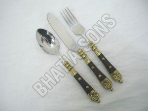 Brass Handle Cutlery Set