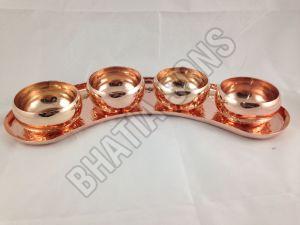 Copper Bowl Plate Set