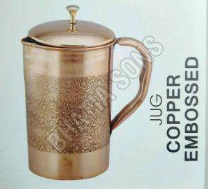 Embossed Copper Jug