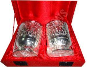 Silver Plated Glass Gift Set
