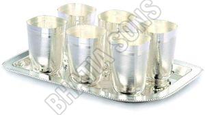Silver Plated Glass Set