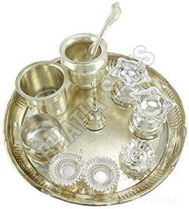 Silver Plated Pooja Thali