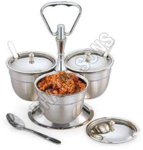 Stainless Steel Revolving Pickle Stand