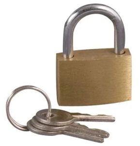 Brass Luggage Padlock