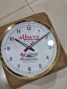 Square Wooden Wall Clock