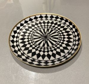 Geometric Enamel Tray
