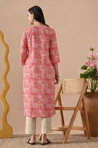 Ladies Printed Rayon Shorts Kurta