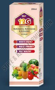 12g Multivitamin Multimineral Antioxidant Syrup