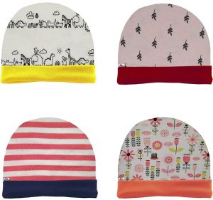 Navy Zone Newborn Baby Printed Basic Cap