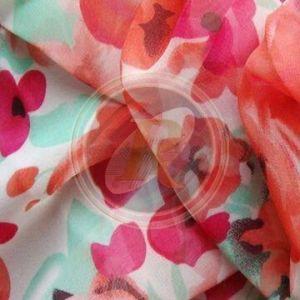 Designer Printed Chiffon Fabric