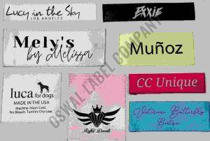 Custom Logo Satin Labels