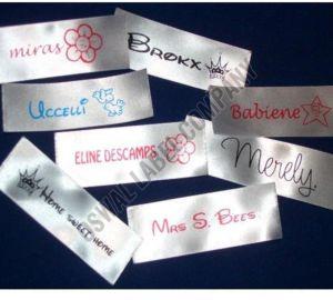 Custom Printed Satin Labels for Garments