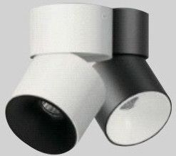 Black & White LED Cylinder Light