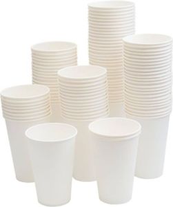 350 Ml White Paper Cups