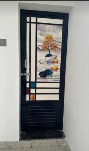 Blue Polished UPVC Digital Printed Door