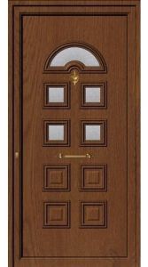 Designer Brown UPVC Door