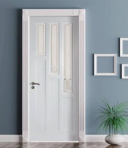 Rectangular White UPVC Interior Door