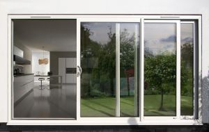 White Aluminium Sliding Balcony Door