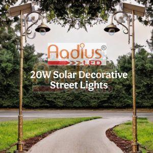 20W Decorative Outdoor Solar LED Street Light