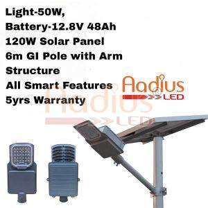 50W Smart Feature Semi Integrated Solar LED Street Light