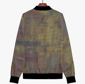 Womens Weathered Grid Bomber Jacket
