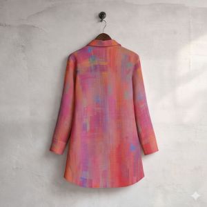 Womens Coral Dress Shirt