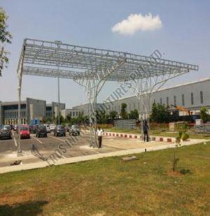 Solar Parking Metal Shed