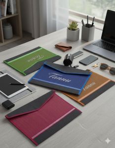 Color Jute Folder