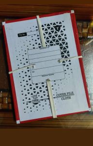 Cloth Four Flapper File Folder