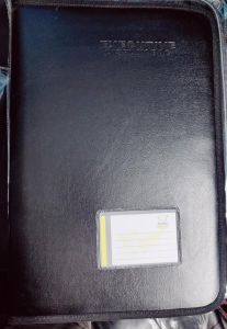 Full Black Document Folder