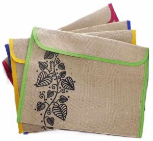 Light Brown Jute Folder