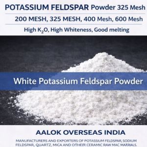 White Potassium Feldspar Powder