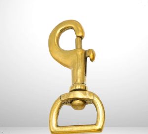 Heavy Duty Solid Brass Swivel Bolt Snap Hook