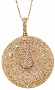 K Jewels Solitaire Diamond Pendant