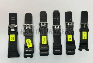 Black Rubber Watch Band
