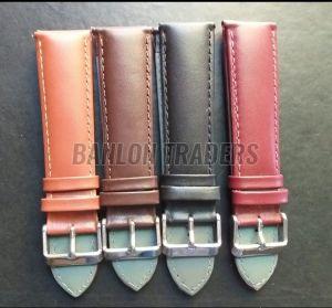 Genuine Leather Buckle Watch Strap
