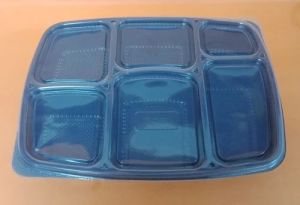 6 CP Plastic Disposable Meal Trays