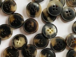 Natural Horn Button Blanks