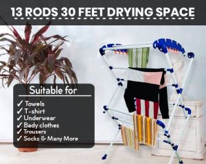 13 Rod Foldable Steel Drying Stand