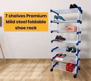 7 Tier Foldable Steel Shoe Rack