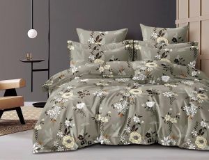 Classic Floral Double Bed Cotton Bedsheet