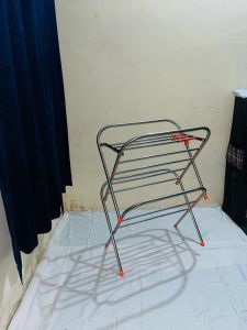 Compact Foldable Steel Clothes Drying Stand