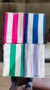 Cotton Striped Bath Towel Set