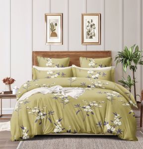Floral Double Bed Cotton Bedsheet Set