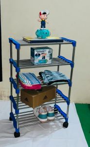 Multi Tier Portable Storage Organizer Rack
